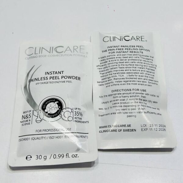 سمپل پیلینگ آنزیمی کلینیکر سوئد Clinicare  - تصویر 7